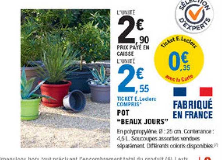 pot "beaux jours"
