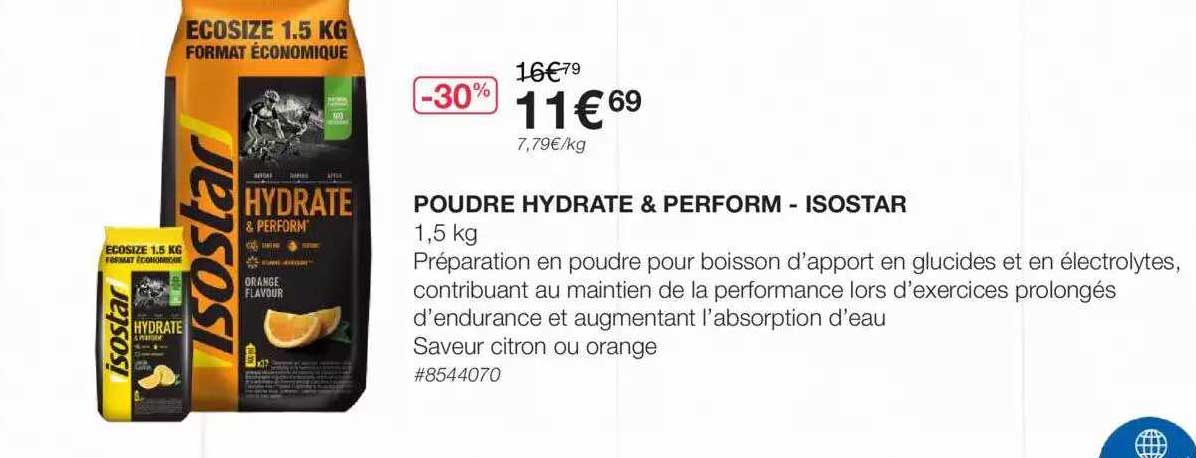 poudre hydraté & perform - isostar