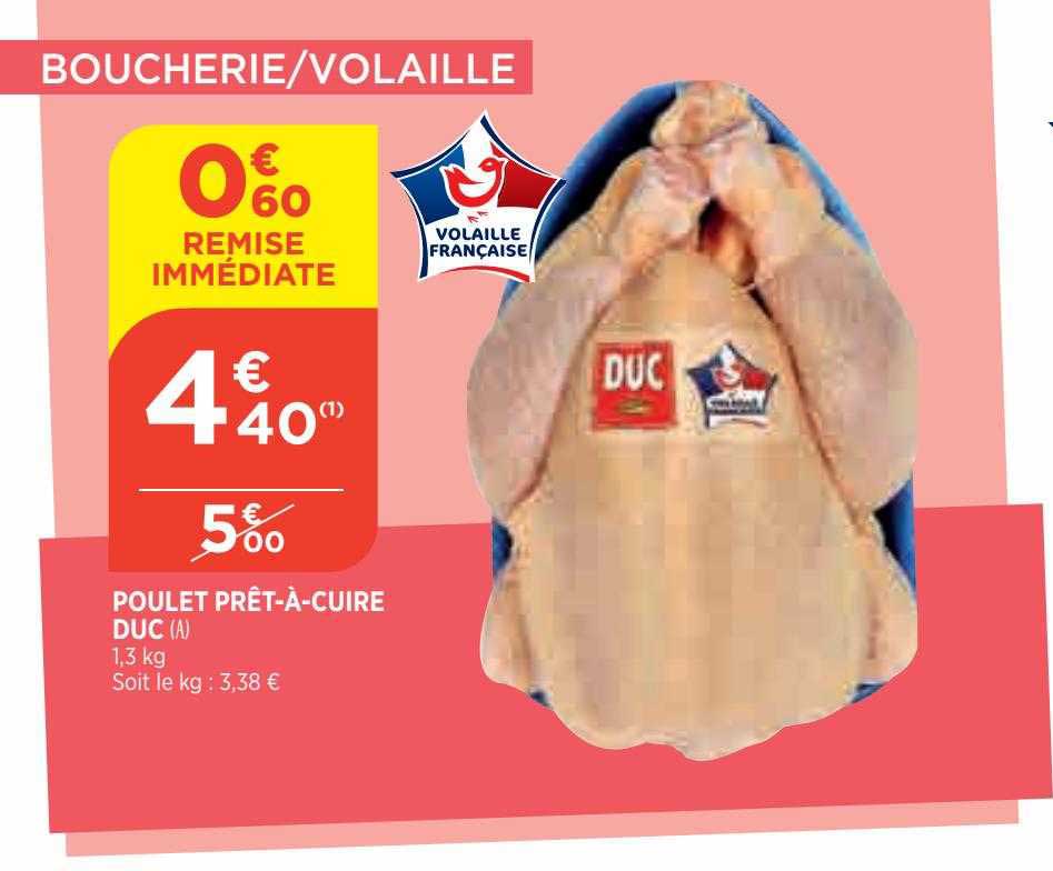 poulet prêt-à-cuire duc