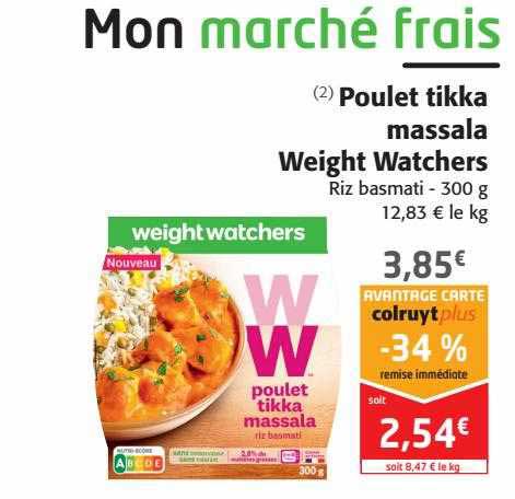 poulet tikka massala weight watchers