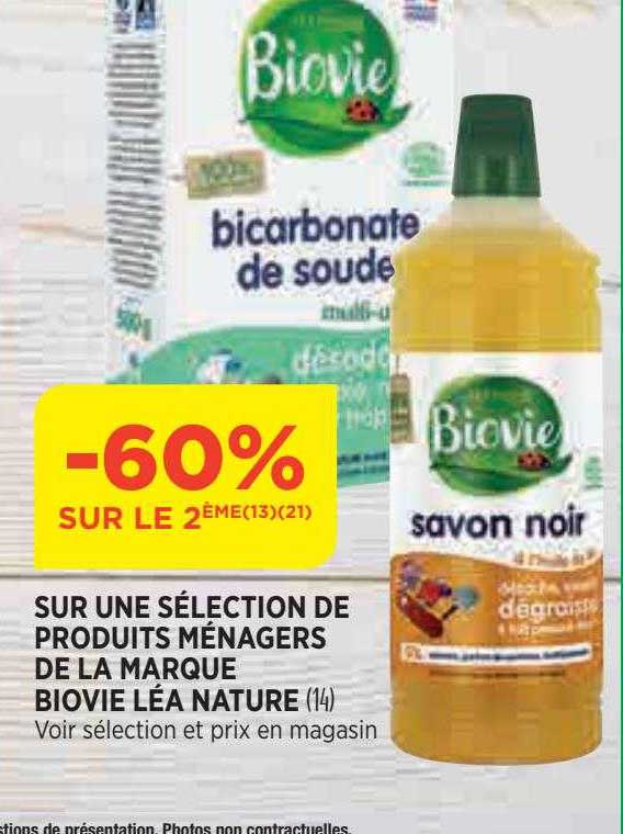 produits ménagers de la marque biovie léa nature