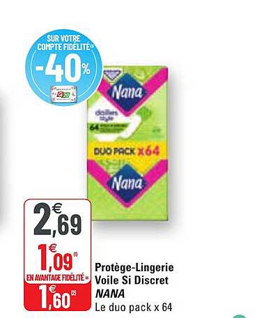 protège-lingerie voile si discret nana