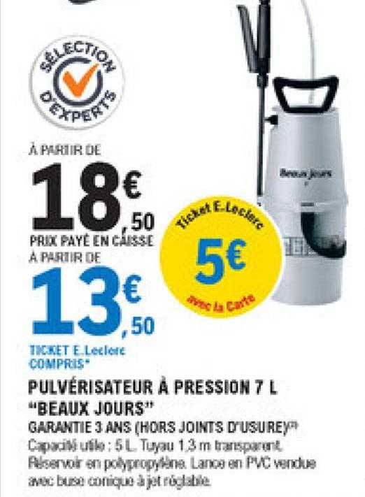 Pulvérisateur à Pression 7 L "beaux Jours"