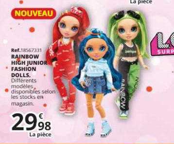 Rainbow High Junior Fashion Dolls