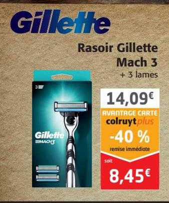 rasoir gillette mach 3