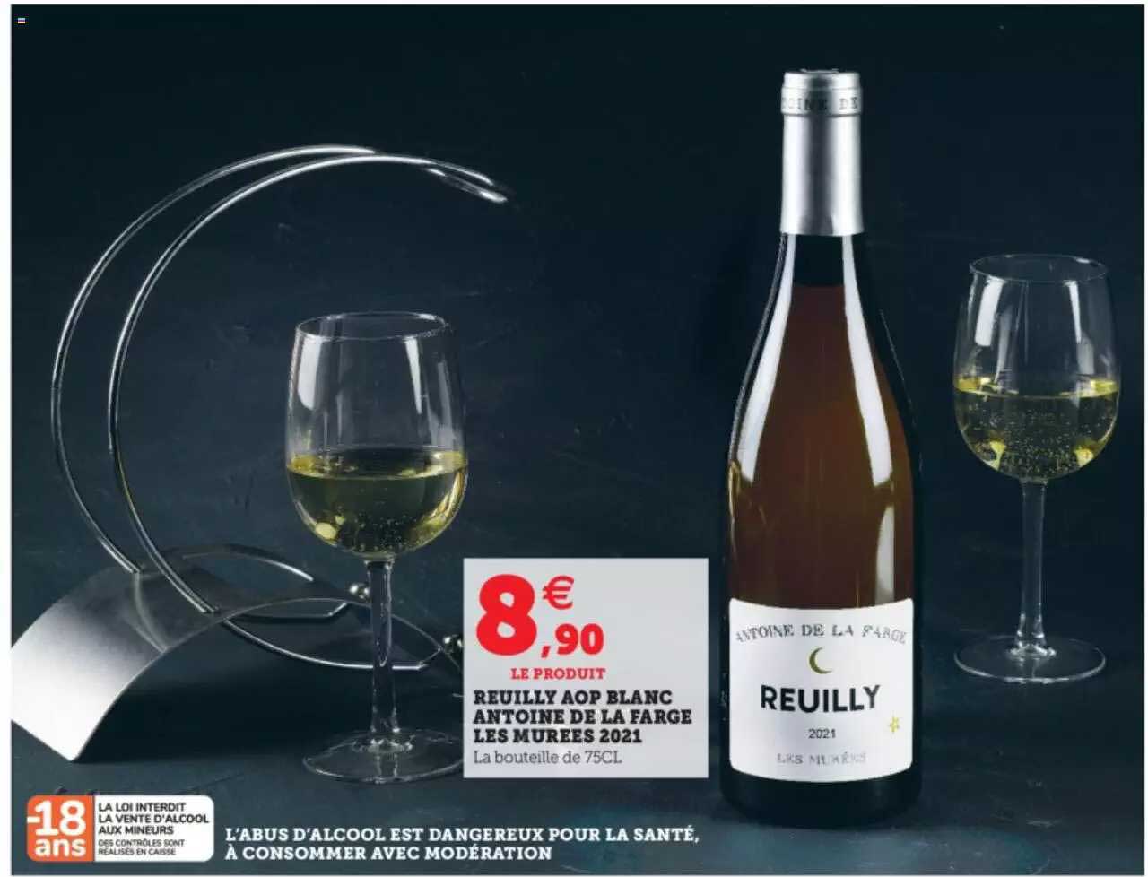 reuilly aop blanc antoine de la farge les murées 2021