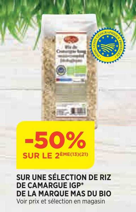 riz de camargue igp de la marque mas du bio