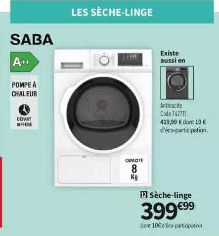 saba sèche-linge
