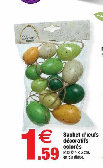 Sachet D'oeufs Décoratifs Colorés