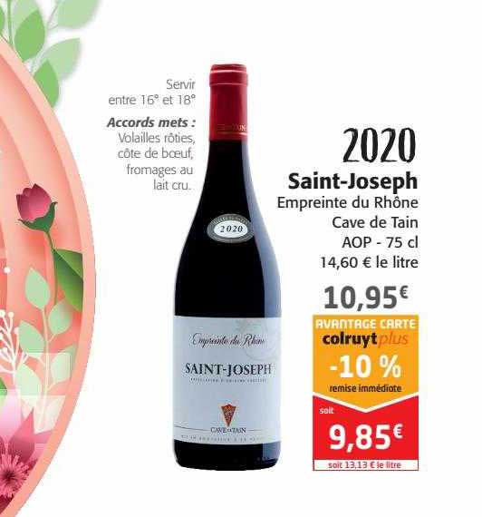 saint joseph empreinte du rhône cave de tain