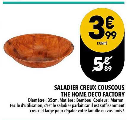 saladier creux couscous the home deco factory
