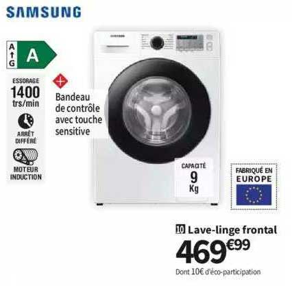 samsung lave-linge frontal