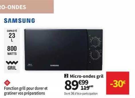 samsung micro-ondes gril