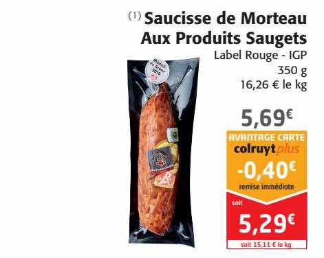 Saucisse De Morteau Aux Produits Saugets Label Rouge