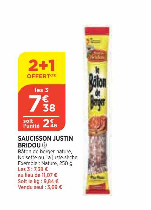 saucisson justin bridou