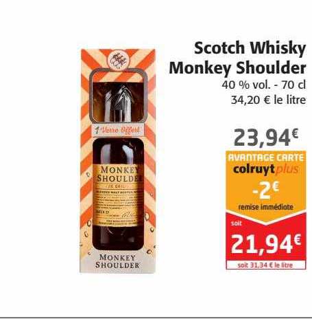 scotch whisky monkey shoulder