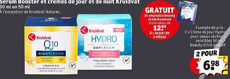 Serum Booster Et Crèmes De Jour Et De Nuit Kruidvat