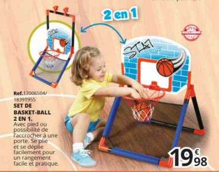 Set De Basket-ball 2 En 1