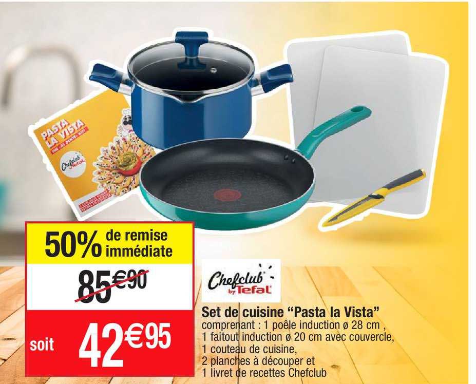 set de cuisine "pasta la vista" chefclub by tefal