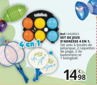 set de jeux d'adresse 4 en 1