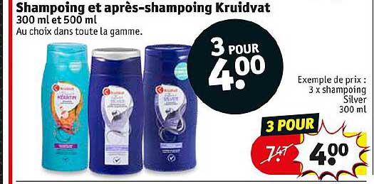 shampoing et après-shampoing kruidvat