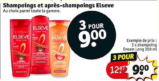 shampoings et après-shampoings elseve