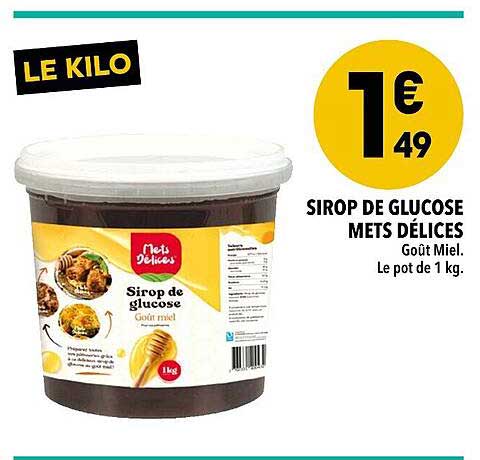 sirop de glucose mets délices