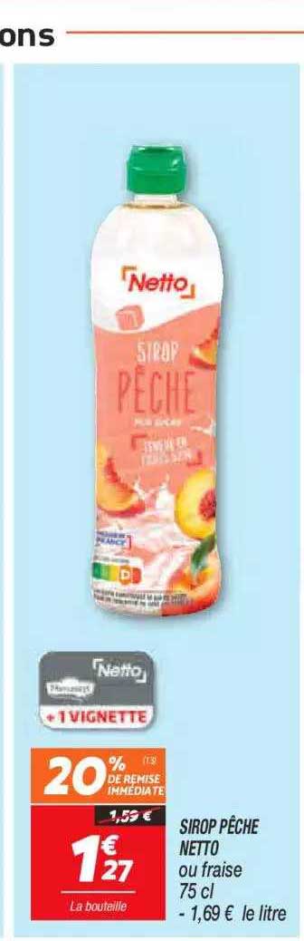 Sirop Pêche Netto