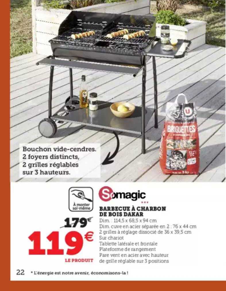 somagic barbecue à charbon de bois dakar