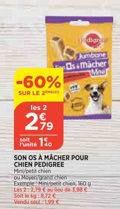 Son Os à Mâcher Pour Chien Pedigree