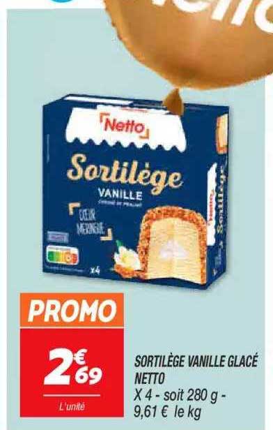 sortilège vanille glacés netto