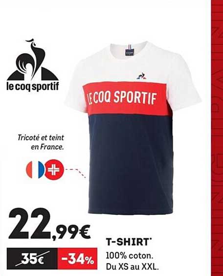 t-shirt le coq sportif