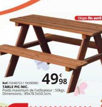 Table Pic-nic