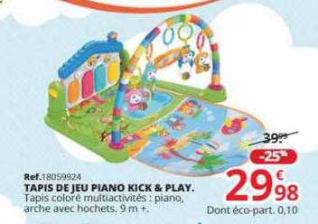 tapis de jeu piano kick & play