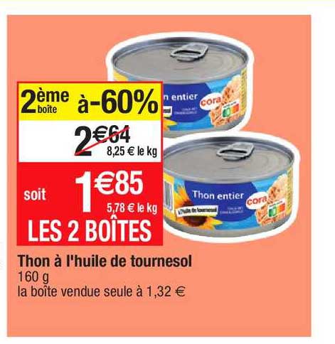 Thon à L'huile De Tournesol