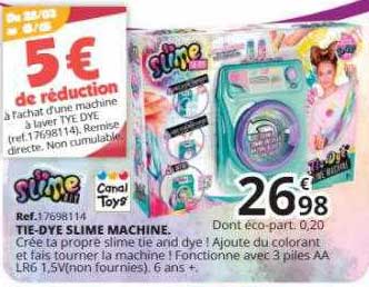 tie-dye slime machine