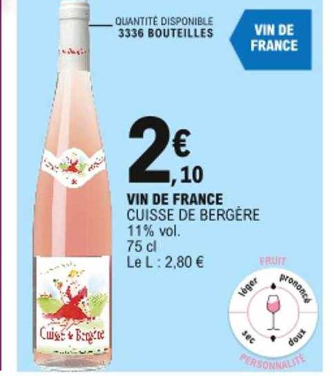 vin de france cuisse de bergère