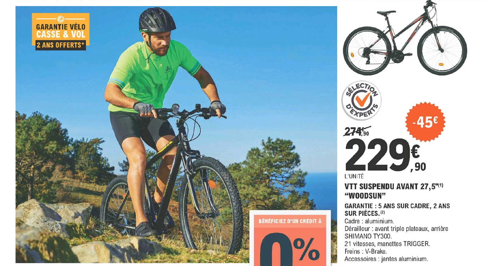 vtt suspendu avant 27,5" woodsun