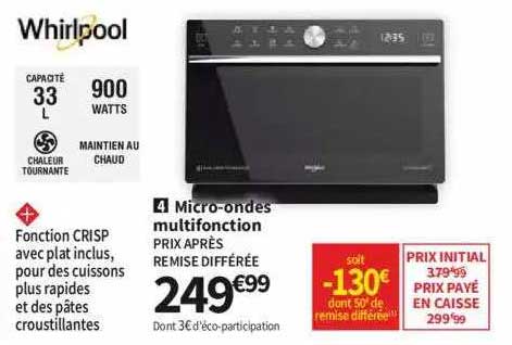 whirlpool micro-ondes multifonction