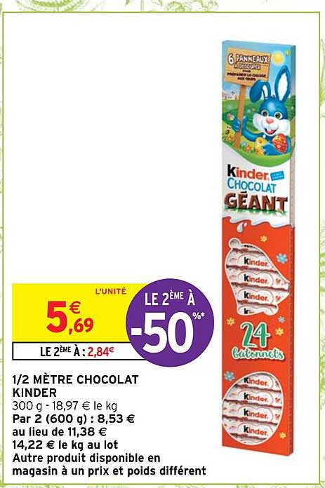 ½ Mètre Chocolat Kinder