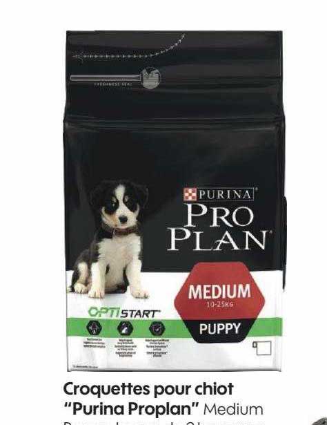 croquettes pour chiot "purina proplan"