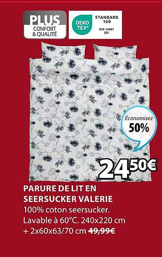 parure de lit en seersucker valerie