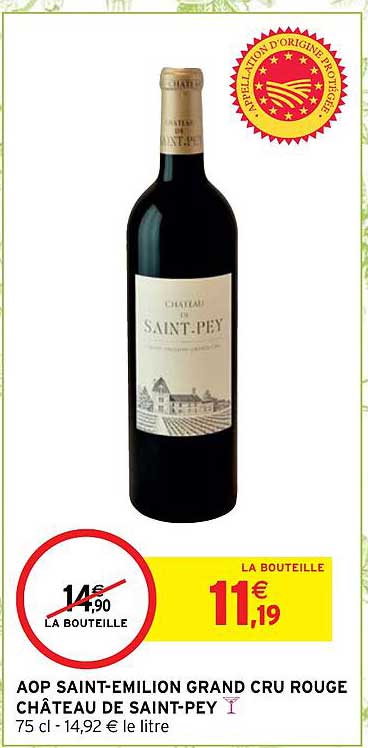 aop saint-émilion grand cru rouge château de saint-pey