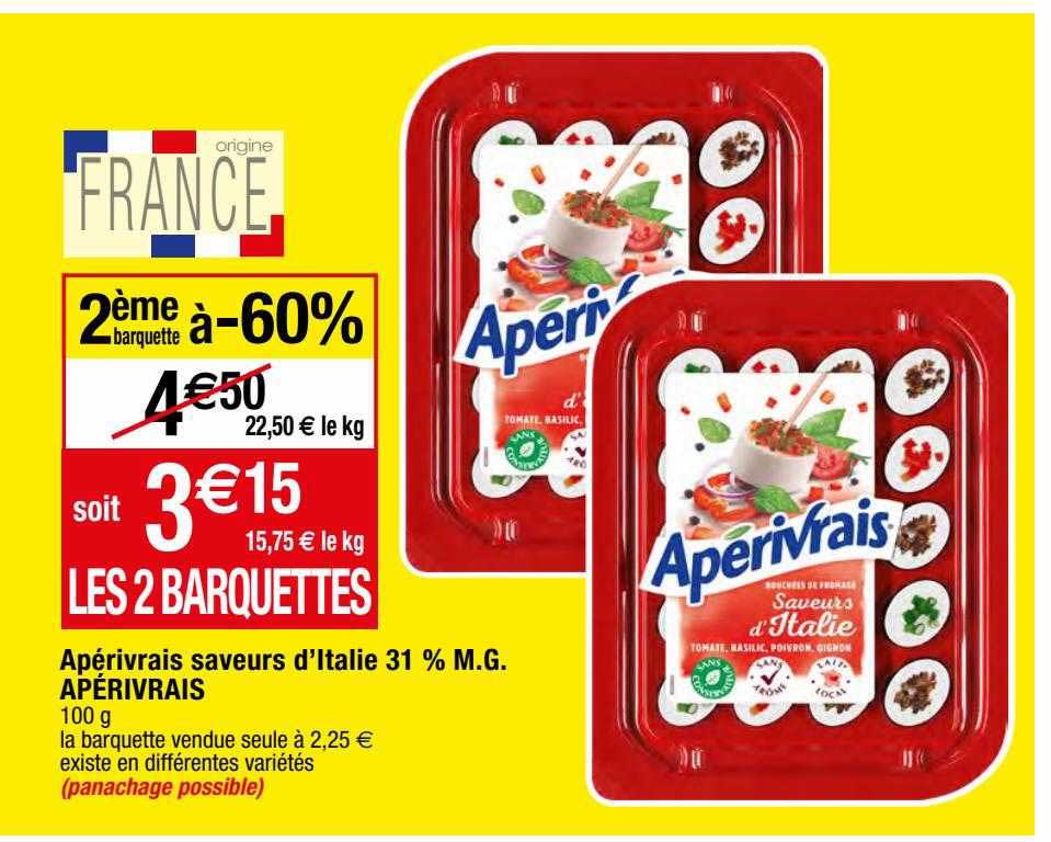 apérivrais saveurs d'italie 31% mg apérivrais