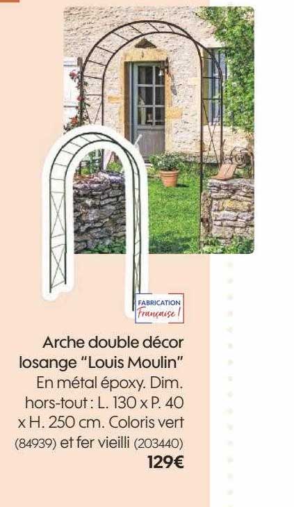 arche double décor losange "louis moulin"