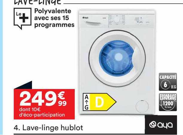 aya lave-linge hublot