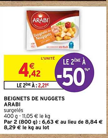 beignets de nuggets arabi