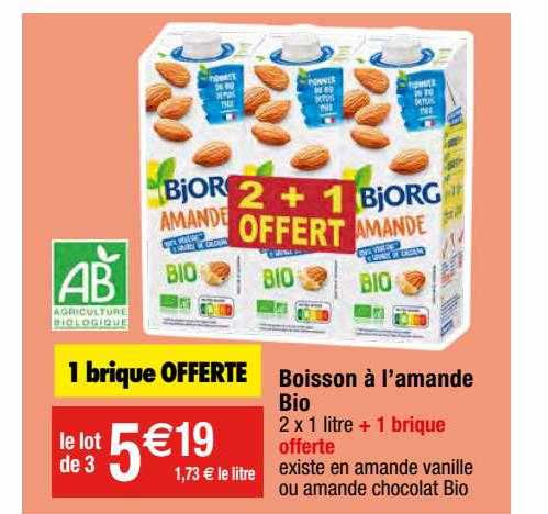 boisson à l'amande bio