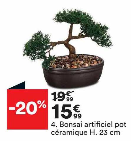 bonsai artificiel pot céramique