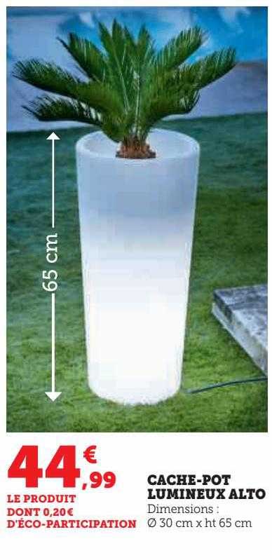 cache-pot lumineux alto